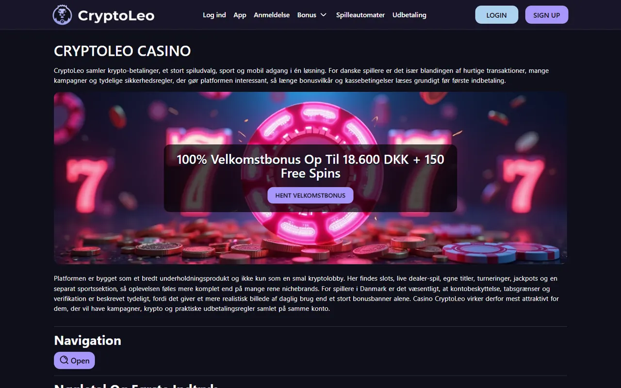 Bonus reload w kasynie Crypto Leo Bonus: czy jest opłacalny?